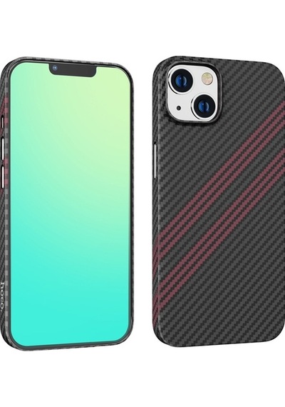 Hoco Apple Uyumlu  iPhone 14 6.1 Kılıf Kevlar Texture Darbe Emici Telefon Kılı