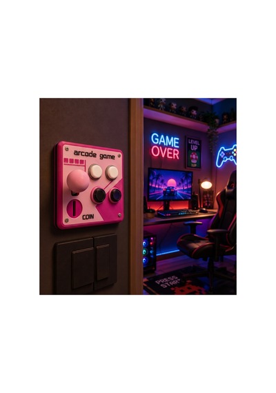 Retro Arcade Işık Anahtarı Kapağı