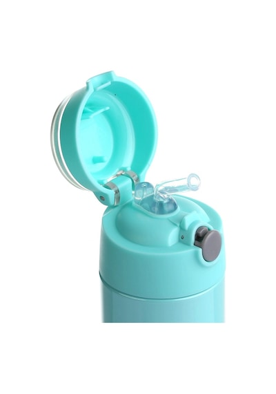 Baby Plus Çelik Termoslu Matara 350 Ml Mavi