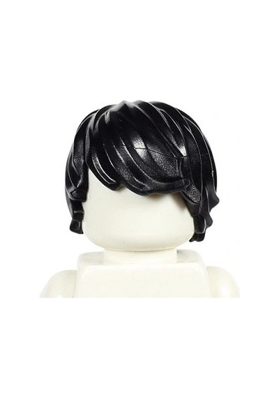 Minifigür Parçaları: Saç - Hair: Minifigürler Için Dalgalı Kısa Erkek Saçı