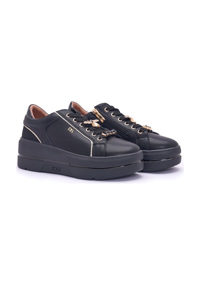 Nero Platino Sneaker Günlük Kadın 185722dm Donna Serena Varıante 5722dm Nero/platino Siyah