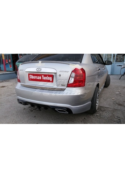 Accent Era Difizörlü Arka Tampon Eki-----fibersan Tuning