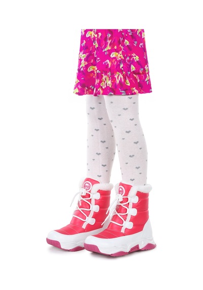 Kiko Kids Alison Bağcıklı Kız Çocuk Kar Botu Fuşya - Pembe Fuşya - Pembe