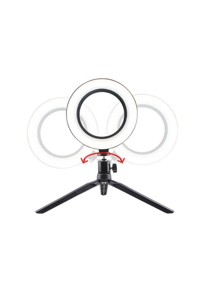 10inç 26cm Youtube Instagram Tiktok Selfie Stüdyo Video Fotoğraf Ring Light Tripod Led Halka Işık Beyaz