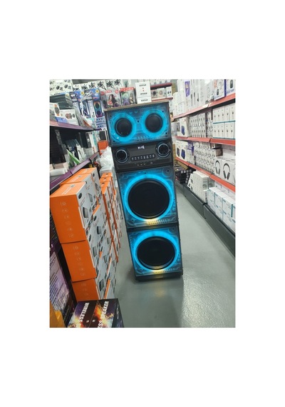 200w Büyük Boy Hoparlör 130cm 2 Adet Kablosuz Karaoke Mikrofonlu Şarjlı Bluetooth Speaker