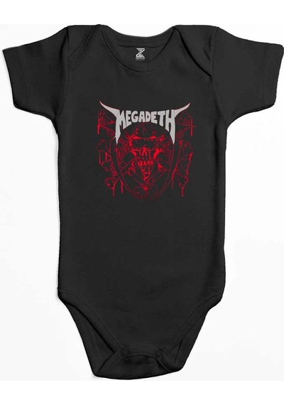 Zepplin Giyim Megadeth Killing Is My Business Siyah Bebek Body Zıbın