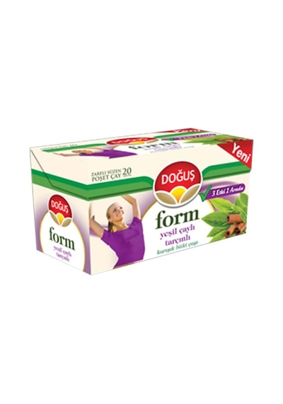Doğuş Form Yeşilçay Tarçınlı Bitki Çayı 20x2 gr