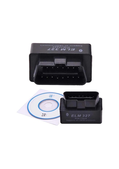 Elm327 2.1 Siyah Bluetooth Araba Türkçe Araç Arıza Tespit Cihazı