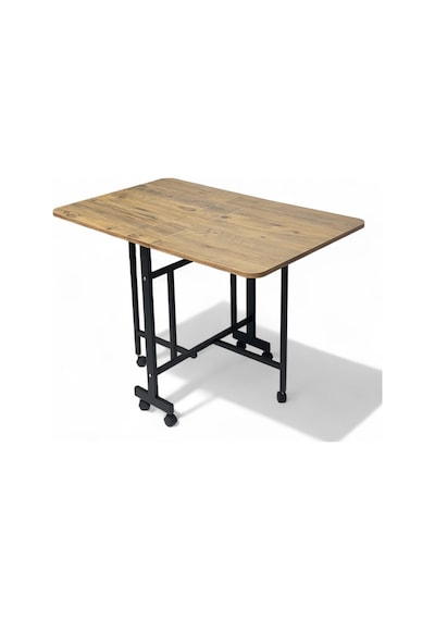 Alchair Demaz Serisi 70x110 Hazar Desen Açılabilir Tekerlekli Masa Yemek Masası Siyah Metal Ayak Atlantikçam Desen Alchair Demaz Serisi 70x110 Hazar Desen Açılabilir Tekerlekli Masa Yemek Masası Siyah Metal Ayak Atlantikçam Desen