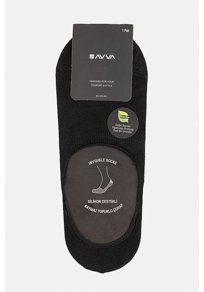 Avva Erkek Siyah Babet Çorap B008557 Siyah