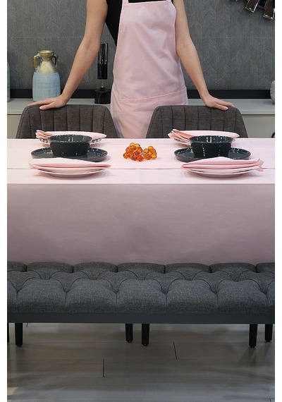 Dream Kumaş Peçete Modelleri Leke Tutmaz Kumaş Peçete Çeyiz Seti 6lı Paket Pembe