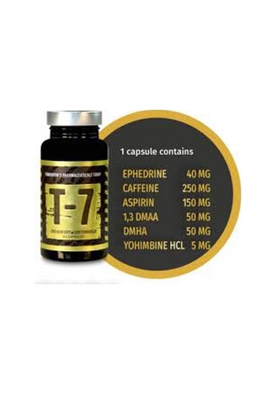 Zion Labs T7 1.3d,ephedra+cafeine+dmha+yohimbine 60 Capsul