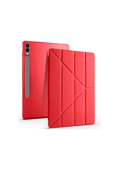 Galaxy Uyumlu Tab S9 Plus Kılıf Zore Tri Folding Kalem Bölmeli Standlı Kılıf