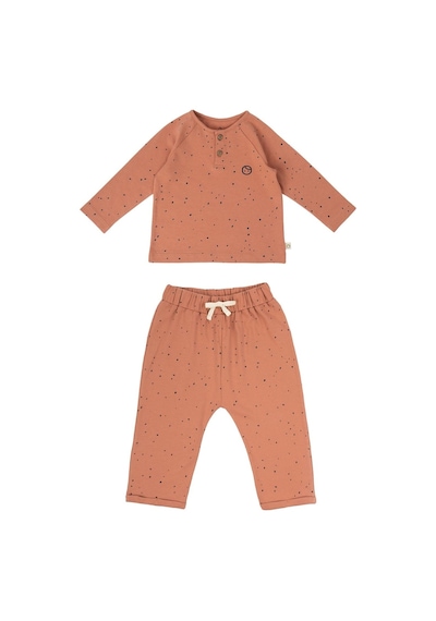 Littlegusto Little Gusto Bebek Pijama Takımı Cosmos Pembe Organik Pamuk Çok Renkli