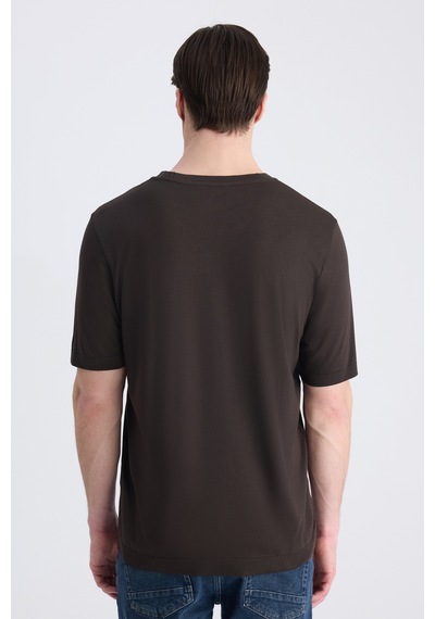 D's Damat Ds Damat Regular Fit Kahverengi Modal T-shirt 4hc060102015m 201