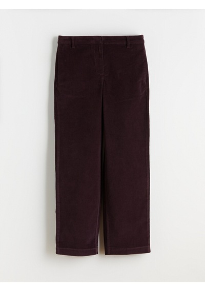 Lcwaıkıkı Classic Bordo Standart Fit Kadife Kadın Pantolon