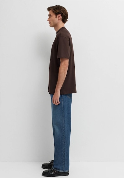 Mavi M0612216-90704 Mavi Baskılı T-shirt Erkek Tişort Kahverengi