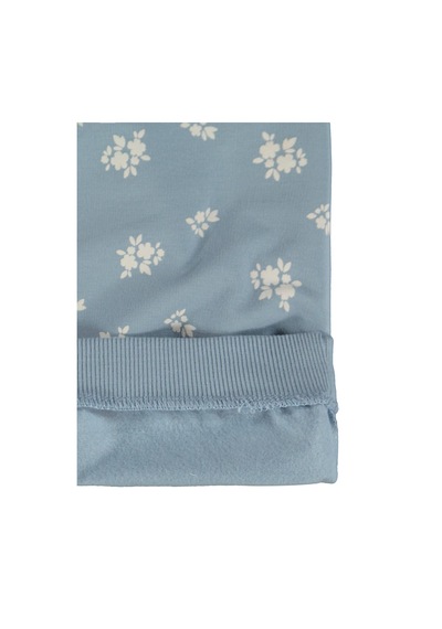 Civil Baby Çiçek Empirme Basic 6-18 Ay Sweatshirt - Mavi Soft Mavi