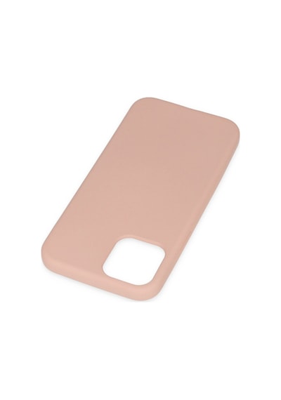 Apple iPhone Uyumlu  11 Pro Max Kılıf Nano İçi Kadife Silikon - Pudra