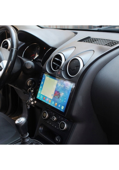 Nissan Qashqai Araç Multimedya Android Ekran Carplay Double Teyp 4+64 9" 07-13 Black Navımex