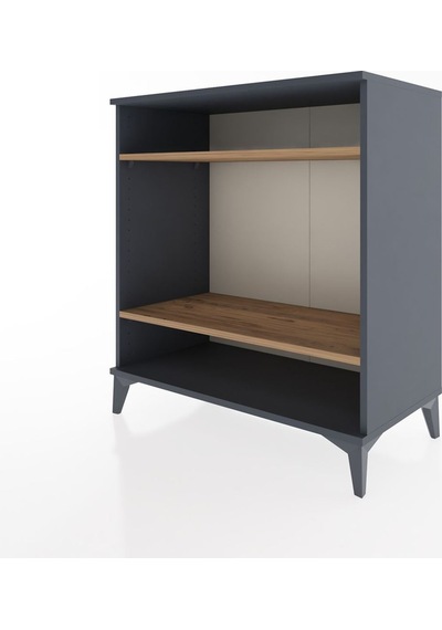 Hyperion Şifonyer 2 Raflı 88x44x96 Antrasit-çam Antrasit
