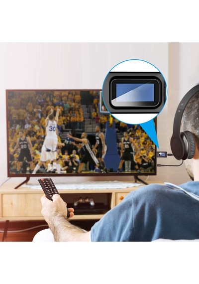 "lcd Ekranlı 2'si 1 Arada Bluetooth 5.0 Ses Verici Ve Alıcı-tv, Pc, Araba Stereo Ve Hoparlörler İçin Kablosuz Adaptör"