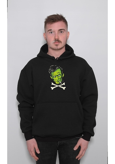 Johnny Cash Frankenstein Psycho Sweatshirt Unisex Kapüşonlu Hoodie 001