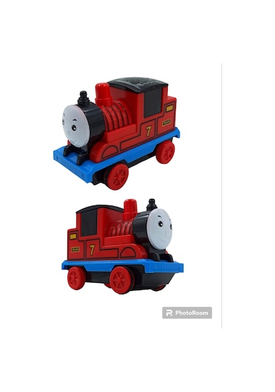 Thomas Tren Sesli Müzikli Işıklı Sürtmeli Thomas Tren 12x8cm Kır