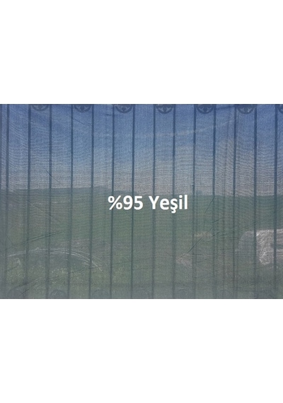 Gölgelik File Yeşil %95 En 1,5 M Çit Örtüsü Çit Filesi Branda