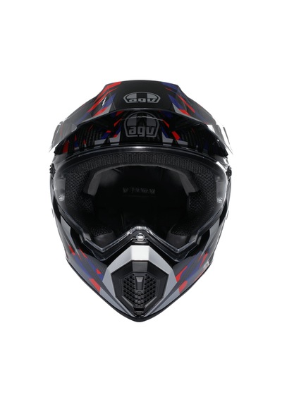 Agv Kask/ Ax9 Mplk Steppa Carbon/red/blue Renkli