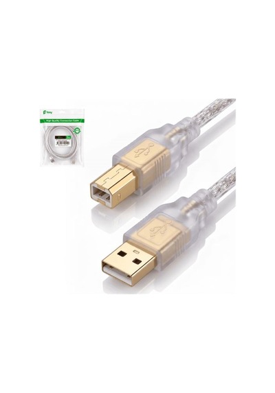 Feny Fn-u3015 Usb2.0 Am-bm Şeffaf 100 Yüzde Bakır Pri Nter Yazıcı Kablosu 1.5m