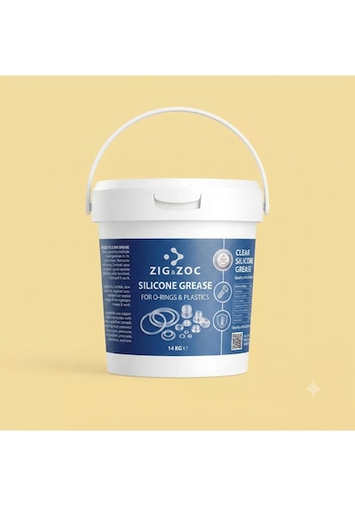 Zıg&zoc Silikon Gres Şeffaf O-ring Plastik-metal Yağlama - 14 Kg