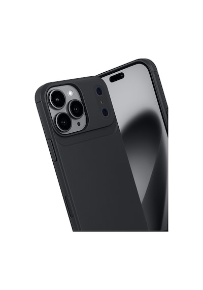 Apple iPhone  Uyumlu,  17 Pro Auto Focus Karbon Kapak - Siyah