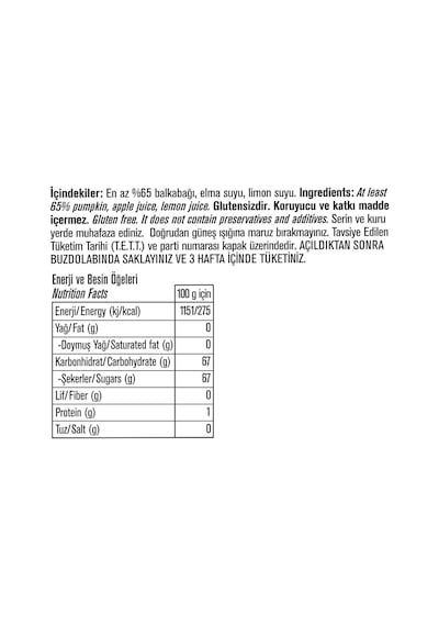 Pol'sgurme Adapazarı Beyaz Kestane Balkabağı Reçeli 285 G