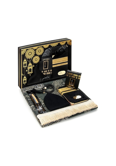 Kabe Kapısı Desenli Ultra Plus Şönil Seccade Seti-5