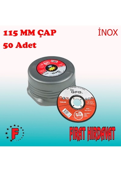 Gfb Inox Kesici Taş 115x1.0x22.23 MM 50adet