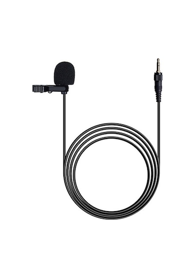 Sony D11 D21 3.5mm Kablosuz Yaka Mikrofonu Kamera Klipsi Yaka Mikrofon Siyah