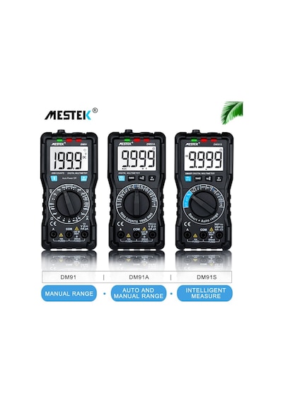 Dm91s-mestek Dm91/dm91a/dm91s Dijital Multimetre 9999 Sayısı Ac/dc Ampermetre Voltmetre Ohm Gerilim Ölçer Hfe Nvc Kapasitans Test Cihazı