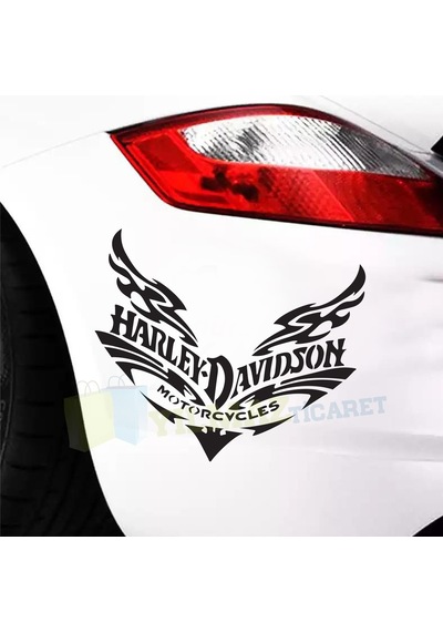 Harley Davidson Motosiklet Kask Oto Sticker Yapıştırma Etiket