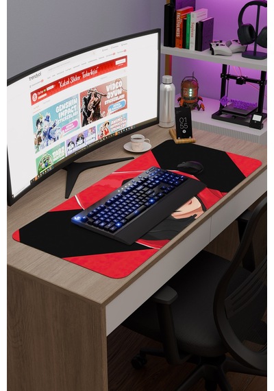 La Casa De Papel V5 90x40 Xxl Gaming Kauçuk Kaymaz Taban Mouse Pad Fare Altlığı