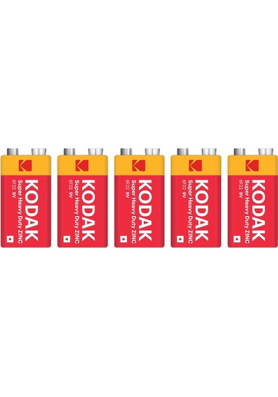 Kodak 1X5 5 Adet Shrink Ambalaj Çinko Karbon 9 Volt Pil