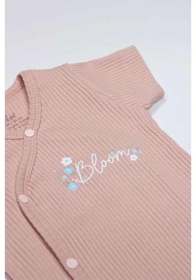 Bistyle Bloom Rose 2'li Yarım Kol Badi 17119 Ekru Gül Kurusu Ekru - Gülkurusu