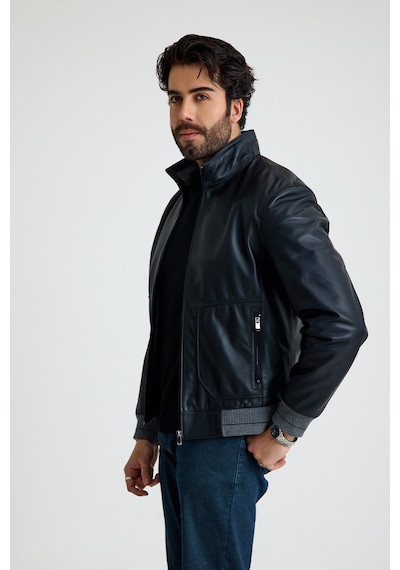 Franko Armondi Klasik Erkek Deri Ceket E56-kd-2906-24142 Siyah
