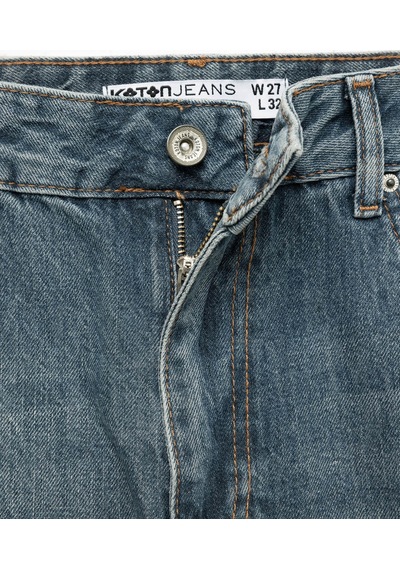 Koton Straight Fit Açık İndigo Kadın Jean Pantolon 7wal40009md