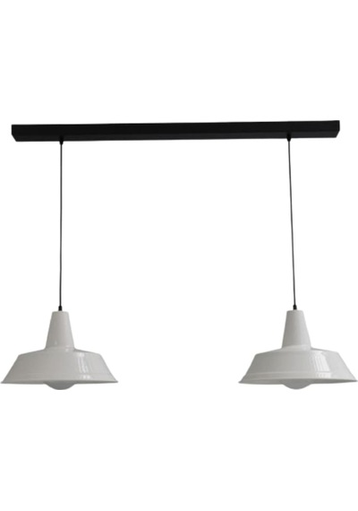 Mylights Retro Rustik Metal Sarkıt Vintage Ikili Avize 100 Cm K