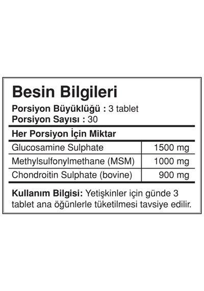Bigjoy Glucosamine Condroitin Msm 90 Tablet - Glukozamin