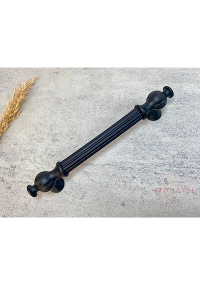 Hitit 128 Mm Siyah Modern Metal Kulp Modelleri Lüks Country Mutfak Dolap Çekmece Mobilya Kulbu Siyah