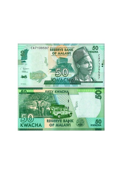 Malawi 20-50-100-200-500 Kwacha Kağıt Para Set Çil Unc 5'li Set Koleksiyon Para