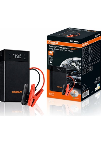 Mega Oto Market Battery Jumpstart 12000 Mah 1000tı Ojs020tı Akü Takviye Ve Lastik Şişirme Kompresörü