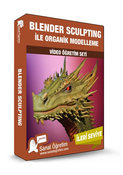 Blender Sculpting İle Organik Modelleme Video Eğitim Seti